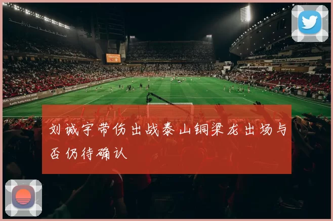 刘诚宇带伤出战泰山铜梁龙出场与否仍待确认